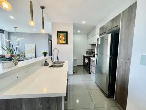 Amplio condominio ejecutivo con hermosa vista的厨房或小厨房