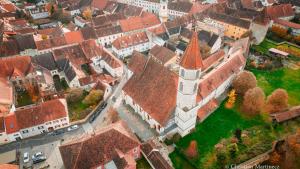 Letecký snímek ubytování Bürgerhaus Martinecz