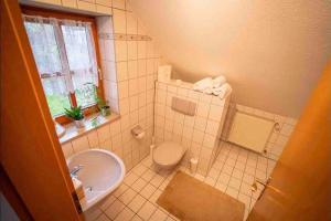 Ένα μπάνιο στο Gemütliches Apartment im wunderschönen Kallmünz