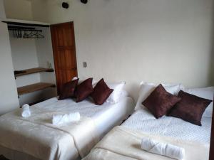 Voodi või voodid majutusasutuse Cabaña Santa Sofia toas