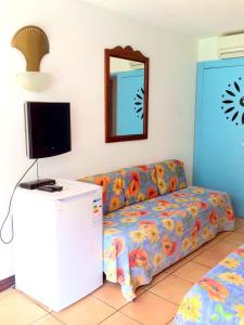 TV a/nebo společenská místnost v ubytování Color Garden - Studio Martinique