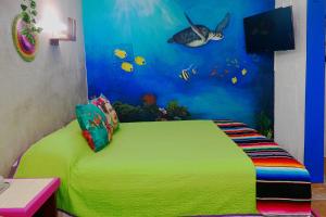 Postel nebo postele na pokoji v ubytování Akumal Paradise Private Studio - Wifi, AC