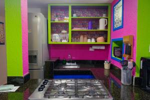 Kuchyň nebo kuchyňský kout v ubytování Akumal Paradise Private Studio - Wifi, AC
