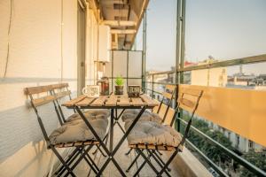 A balcony or terrace at Hermes Apartment on Aristotelous Midas Home