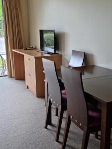 TV a/nebo společenská místnost v ubytování Methven Motel & Apartments