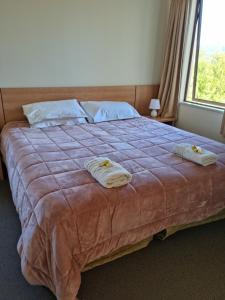 Postel nebo postele na pokoji v ubytování Methven Motel & Apartments