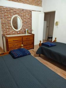 Ein Bett oder Betten in einem Zimmer der Unterkunft Quinta campestre Amor Secreto. Alojamiento entero en renta