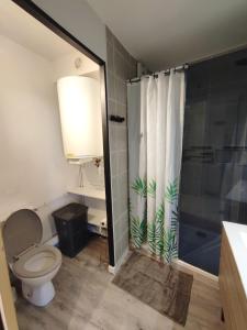 Kúpeľňa v ubytovaní Appartement VALRAS-PLAGE bord de mer