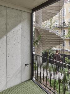 Balkón nebo terasa v ubytování Gemütliche Wohnung im Herzen von Linz