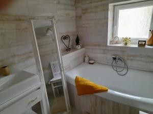 Koupelna v ubytování Pod skálou, Mánesova 646