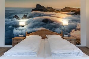 Postel nebo postele na pokoji v ubytování Hotel Wittekindsquelle