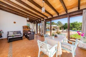 A seating area at Finca Pep