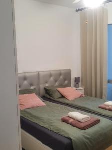 Ένα ή περισσότερα κρεβάτια σε δωμάτιο στο Modern, cozy studio n:o 120