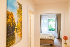 Voodi või voodid majutusasutuse Dana's Apartment beim Augarten toas