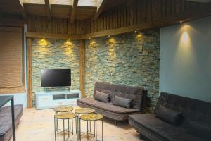 TV a/nebo společenská místnost v ubytování EMMA´s Chalet