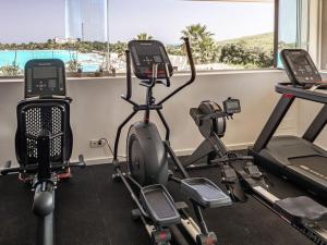 Het fitnesscentrum en/of fitnessfaciliteiten van Beautiful accommodation at Alcazaba Lagoon