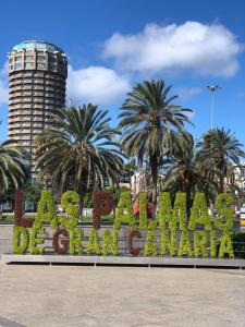 A general view of Las Palmas de Gran Canaria or a view of the city taken from Az apartmant