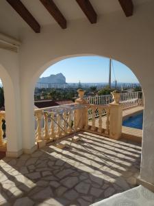 a view from the balcony of a house at CASA CARMEN in Calpe