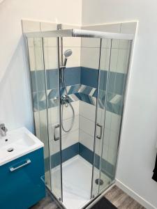 Koupelna v ubytování Le Loft Jacuzzi