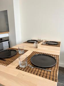 Kuchyň nebo kuchyňský kout v ubytování Le Loft Jacuzzi