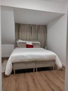 a bedroom with a large bed in a room at Homestay Rotterdam in Rotterdam