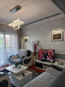 Posezení v ubytování Twins Apartments