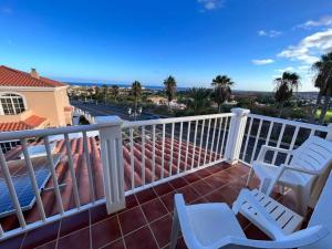 Balkón alebo terasa v ubytovaní Villa VISTALEGRE relax con increíbles vistas
