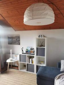 Postel nebo postele na pokoji v ubytování Duplex cocooning avec vue lac et montagnes