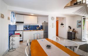 Virtuve vai virtuves zona naktsmītnē Stunning Home In Maslenica With Kitchen