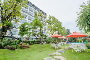Zahrada ubytování UR The Private Huahin