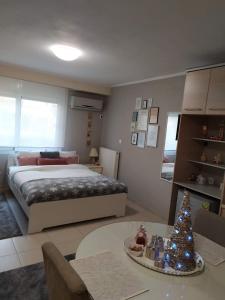 Postel nebo postele na pokoji v ubytování Perfect Location το τέλειο μέρος για τις αποδράσεις σας!!!