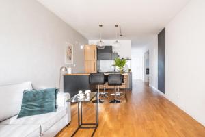 Kuchyňa alebo kuchynka v ubytovaní Krucza Apartment ~ Self check-in 24h ~ Parking and Lift