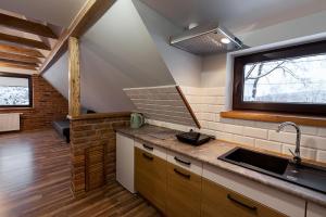 Kuchyňa alebo kuchynka v ubytovaní ARAMIKA apartamenty