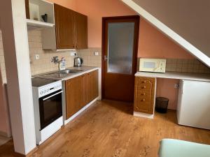 Kuchyňa alebo kuchynka v ubytovaní Apartments Ubytování U Zemanů