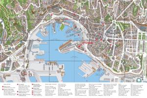 um mapa da cidade de Singapura em Bilocale nel cuore di Genova em Gênova