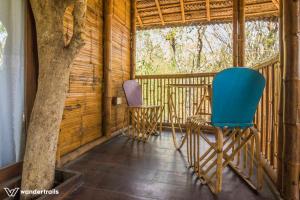 Balkón nebo terasa v ubytování Uravu Bamboo Grove Resort