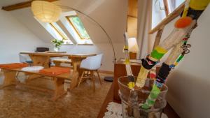 Posezení v ubytování Apartment Ernestova hiša