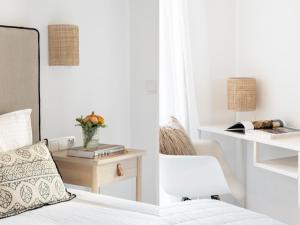 Posteľ alebo postele v izbe v ubytovaní PRECIOSO APARTAMENTO EN MARIA ZAMBRANO