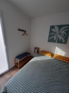 Posteľ alebo postele v izbe v ubytovaní Dune Blanche 300 m de l'Océan, appartement neuf 6 personnes
