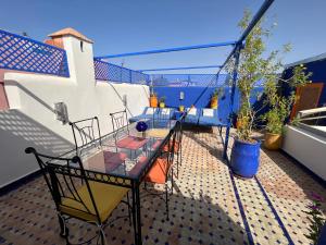 Balkón nebo terasa v ubytování Riad Villa El Arsa