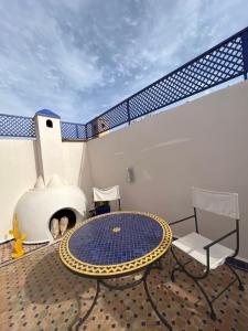 Balkón nebo terasa v ubytování Riad Villa El Arsa