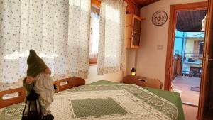 Posteľ alebo postele v izbe v ubytovaní Le Rondini di Casa Bernardi, sole e natura sulle Dolomiti Wi-Fi PetFriendly