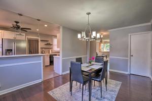 a dining room and kitchen with a table and chairs at Family-Friendly Getaway 11 Mi to Dtwn Philly in Philadelphia