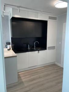 Kuchyňa alebo kuchynka v ubytovaní Apartament z widokiem na morze Międzyzdroje