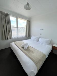 Postel nebo postele na pokoji v ubytování Bings Motel
