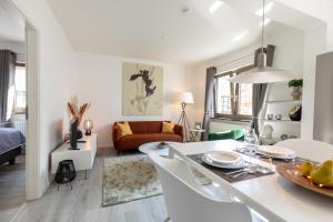 Χώρος καθιστικού στο Appartement Champagne