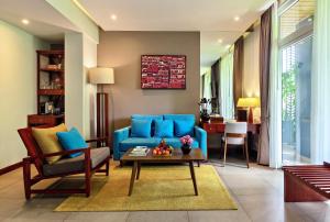Istumisnurk majutusasutuses Indra Hotel
