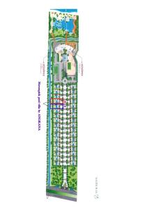 a) Rendimiento del emplazamiento propuesto del edificio propuesto en Movenpick Pool villa by Angkana, en Na Jomtien