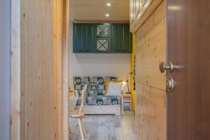 Χώρος καθιστικού στο Casa SOLE- Loft moderno in montagna
