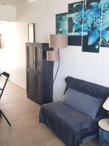Część wypoczynkowa w obiekcie Appartement agréable à Argeles-sur-Mer 35 m² vue mer